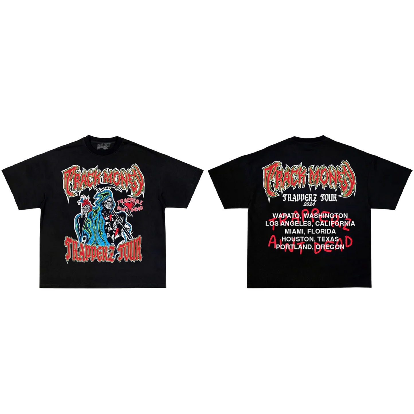 "Track Money Reaper" Oversized Tee