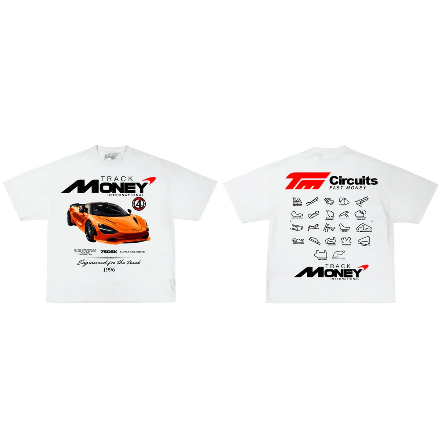 "F1 Track Money" Oversized Tee