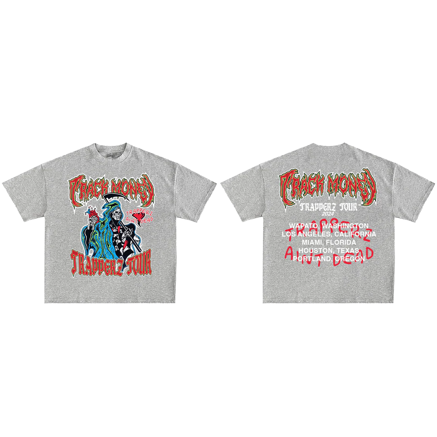 "Track Money Reaper" Oversized Tee