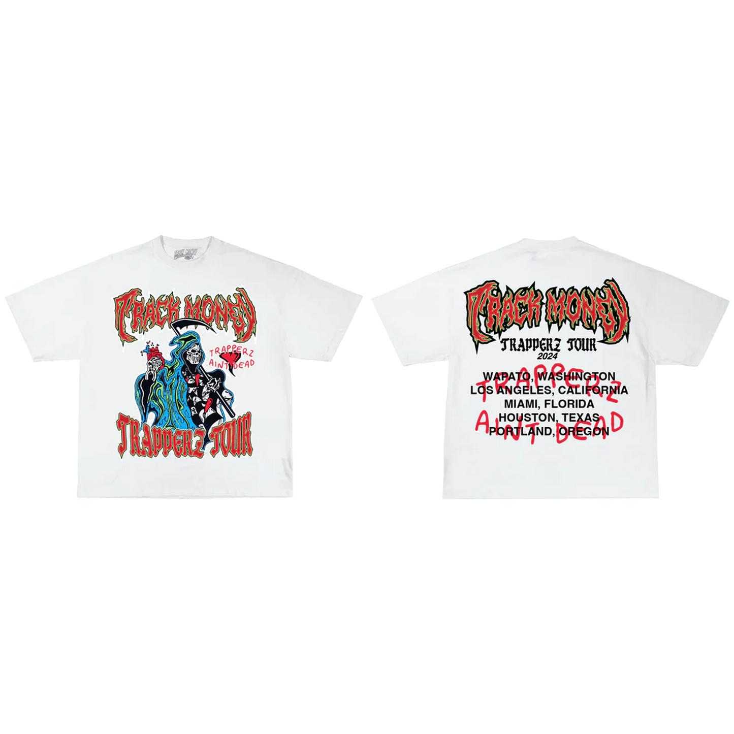 "Track Money Reaper" Oversized Tee